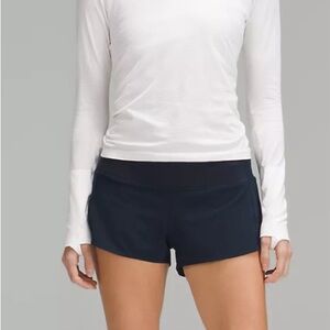 Lululemon Speed Up Shorts 2.5" in True Navy